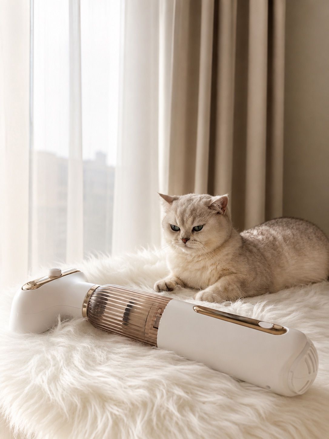 Groomy van Boompje naast een kat